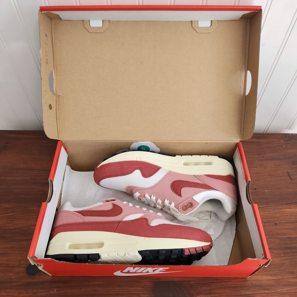 Nike Women's Size 6.5Y/8W Air Max 1 pink/White/Cream‎ - Picture 12 of 13